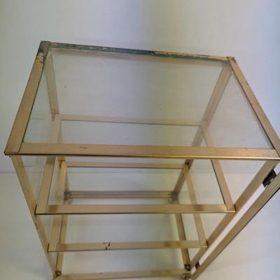 Metal & Glass Trinket Display Table Top
