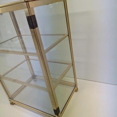 Metal & Glass Trinket Display Table Top