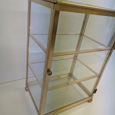 Metal & Glass Trinket Display Table Top