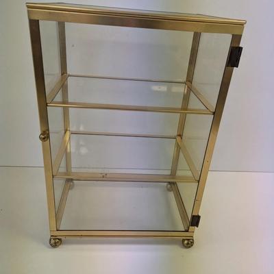 Metal & Glass Trinket Display Table Top