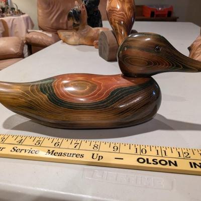 Vintage Bundy & Company Stamped /Hand Signed John Bundy Wooden Decoy Duck