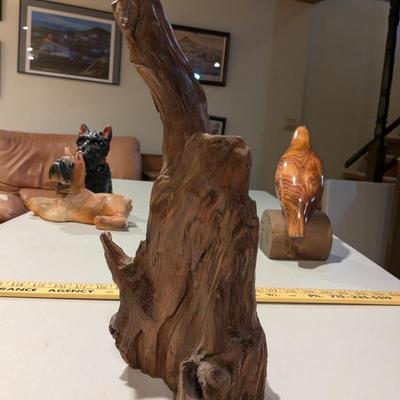 Nicely Carved Walnut Woodpecker