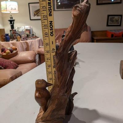 Nicely Carved Walnut Woodpecker