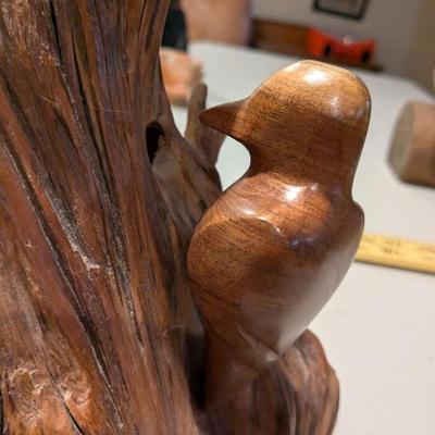Nicely Carved Walnut Woodpecker