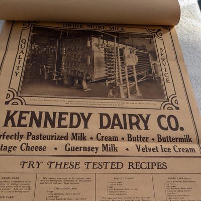 1929 Kennedy Dairy Co. Calender