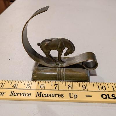 Vintage Bronze Art Deco Horse Bookend