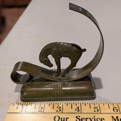 Vintage Bronze Art Deco Horse Bookend