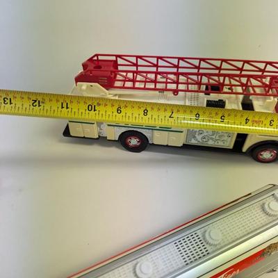 Hess Fire Ladder Engine & NASCAR Tractor Trailers