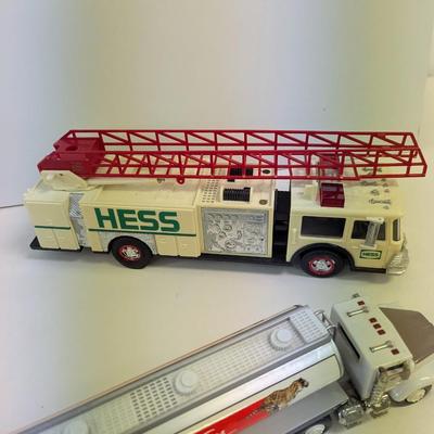 Hess Fire Ladder Engine & NASCAR Tractor Trailers