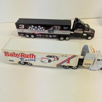 Hess Fire Ladder Engine & NASCAR Tractor Trailers