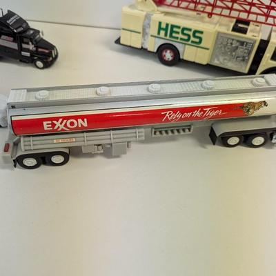 Hess Fire Ladder Engine & NASCAR Tractor Trailers