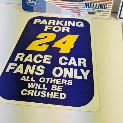 NASCAR Signs & Vanity Plate Covers