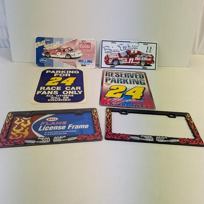 NASCAR Signs & Vanity Plate Covers