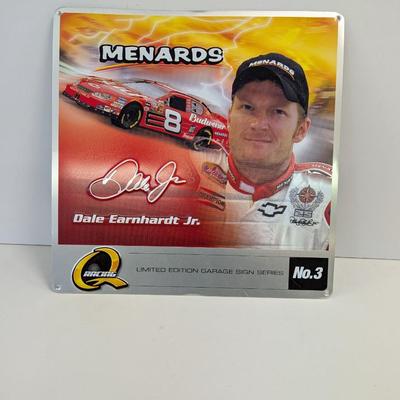 Approx 15" x 15" Menards Dale Earnhardt Jr. Metal Sign