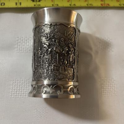 Zinn 95% Pewter Embassed Cup Set and More