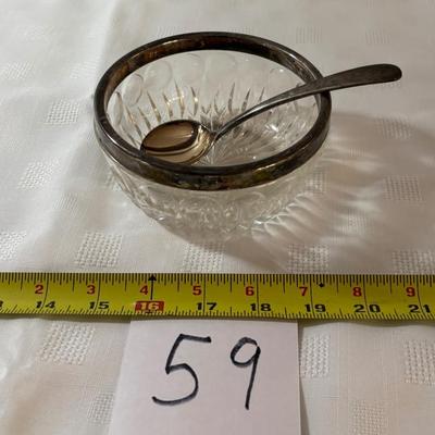 Vintage Silver Plated Rimmed Bowl