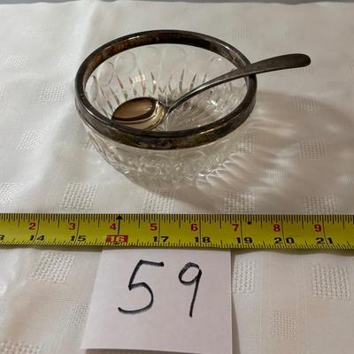 Vintage Silver Plated Rimmed Bowl