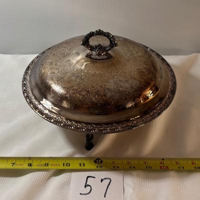 Vintage Silver Plated Chafing Dish