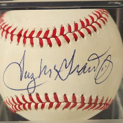 Tug McGraw OMLB Signed Autographed Baseball In Collectors Case