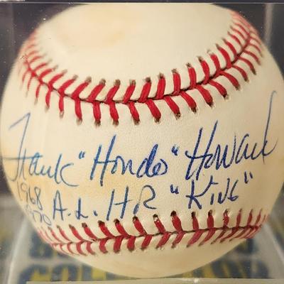 Washington Sentors Frank Howard 1968 1970 A.l. H.R. King OMLB Signed Autographed Baseball In Collectors Case