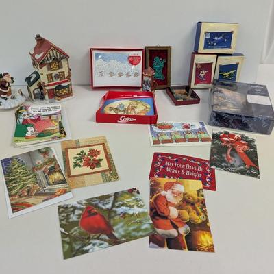 Holiday House Ornaments Angels & Cards (See all pictures)