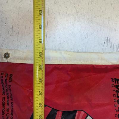Approx 60 1/2" x 34 1/2" 2001 NASCAR Bill Elliott Flag