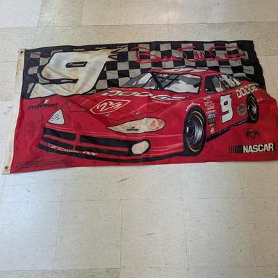 Approx 60 1/2" x 34 1/2" 2001 NASCAR Bill Elliott Flag