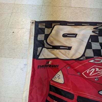 Approx 60 1/2" x 34 1/2" 2001 NASCAR Bill Elliott Flag