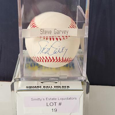 Steve Garvey OMLB Signed Autographed Baseball In Collectors Case