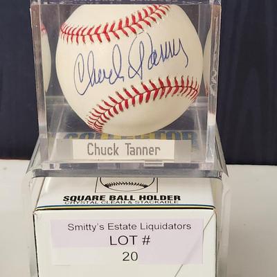 Chuck Tranner OMLB Signed Autographed Baseball In Collectors Case