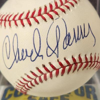 Chuck Tranner OMLB Signed Autographed Baseball In Collectors Case