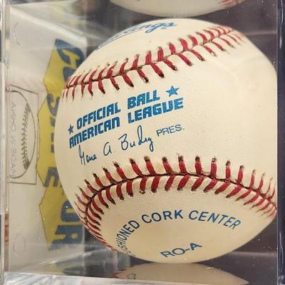 Don Zimmer OMLB Signed Autographed Baseball In Collectors Case