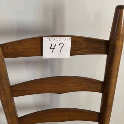 Vintage Ladderback Woven Seat Chair