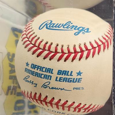 Gene Tenace OMLB Signed Autographed Baseball In Collectors Case