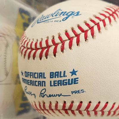 Denny McLain 1968 31-6 OMLB Signed Autographed Baseball In Collectors Case