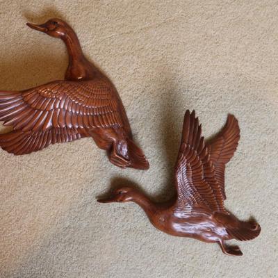 Ducks in Flights Ceramic Wall Hanging