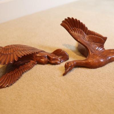 Ducks in Flights Ceramic Wall Hanging