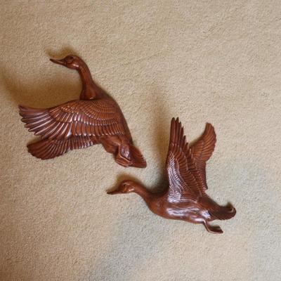 Ducks in Flights Ceramic Wall Hanging