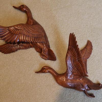 Ducks in Flights Ceramic Wall Hanging