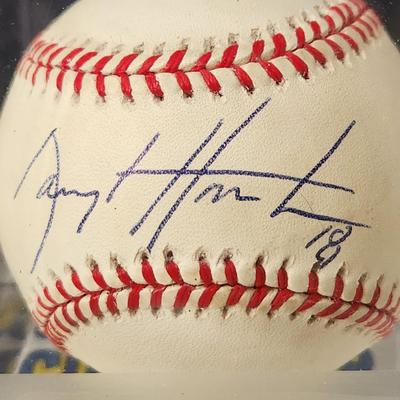 Darryl Hamilton #18 Mets OMLB Signed Autographed Baseball In Collectors Case