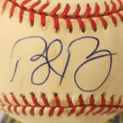 Brent Boone Pradres OMLB Signed Autographed Baseball In Collectors Case