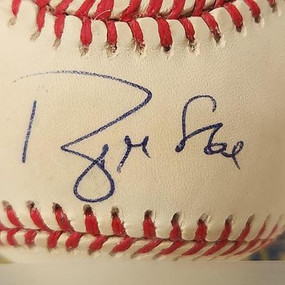 Brian McRae OMLB Signed Autographed Baseball In Collectors Case