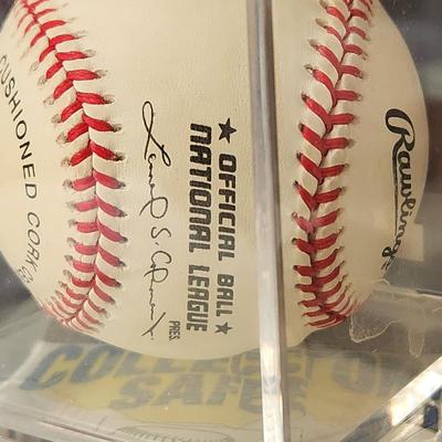 Brian McRae OMLB Signed Autographed Baseball In Collectors Case