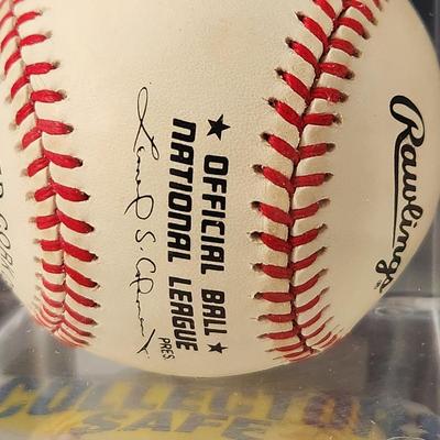 Jeff Jenkins Brewers OMLB Signed Autographed Baseball In Collectors Case