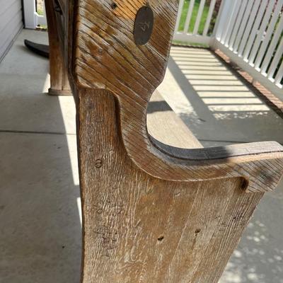 Antique Church Pew