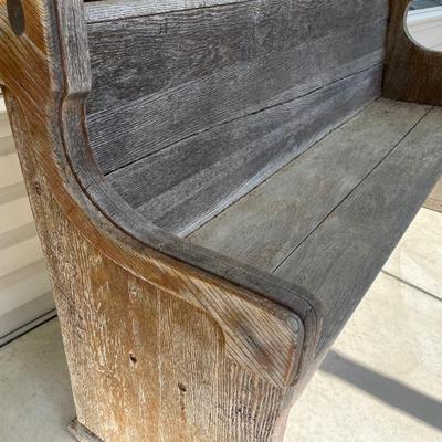 Antique Church Pew