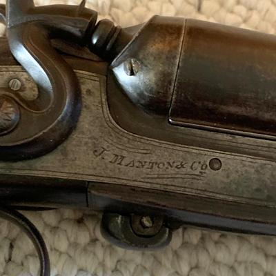 Antique J. Manton Double Barrel Shotgun