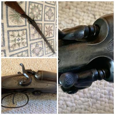 Antique J. Manton Double Barrel Shotgun