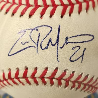 Eric Milton OMLB Signed Autographed Baseball In Collectors Case