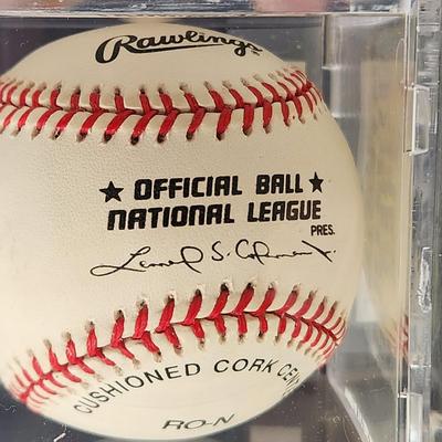 Benny Agbayani Mets OMLB Signed Autographed Baseball In Collectors Case